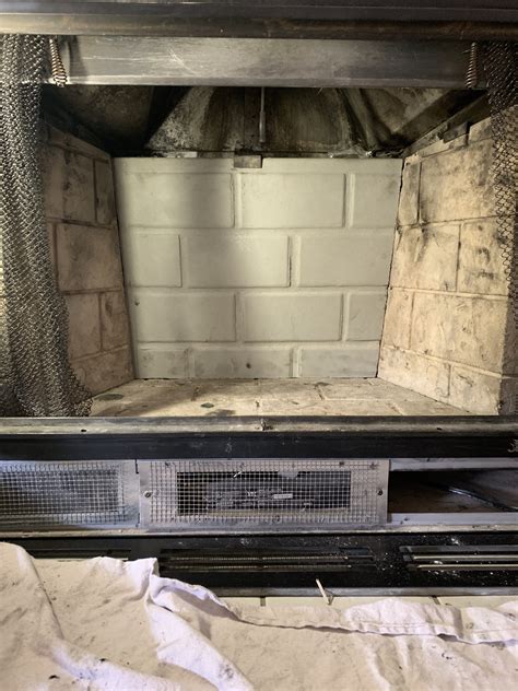 metal fire box severely deterioated|prefab firebox replacement.